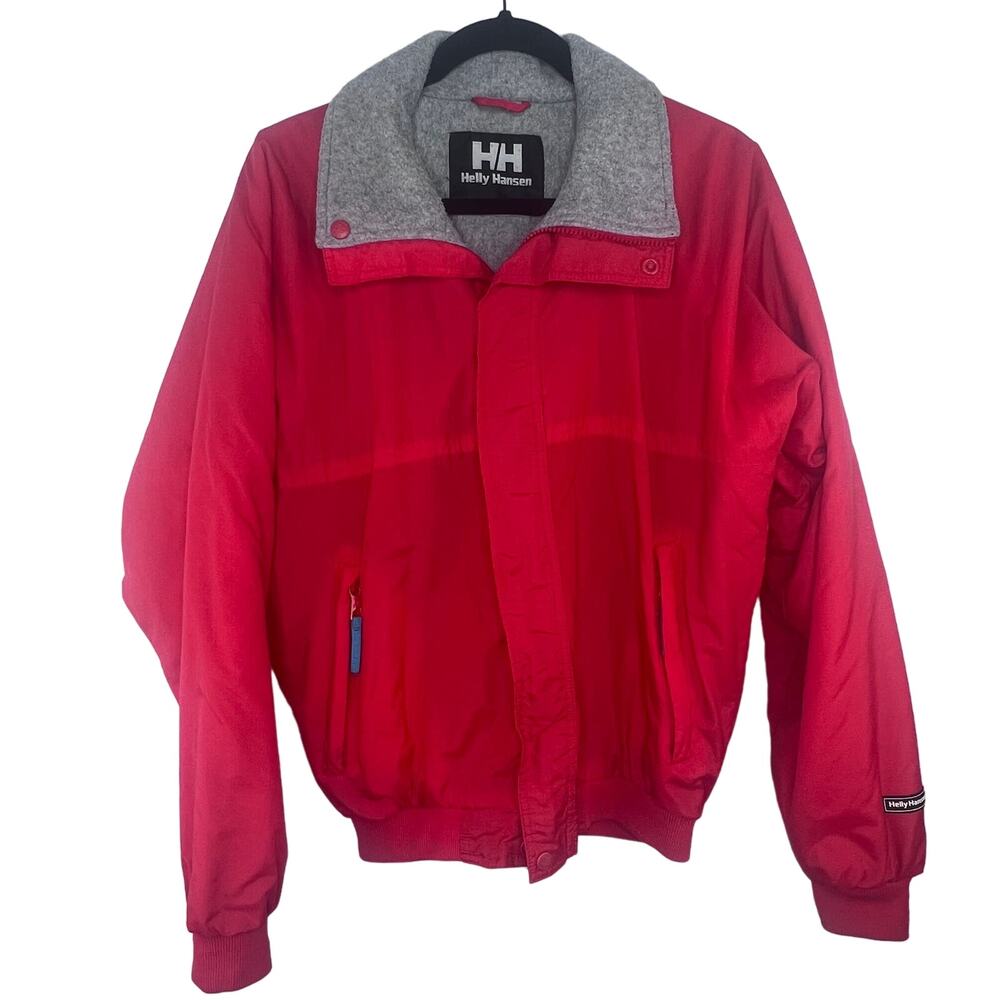 Helly Hansen Vintage Red Windbreaker Jacket Coat
